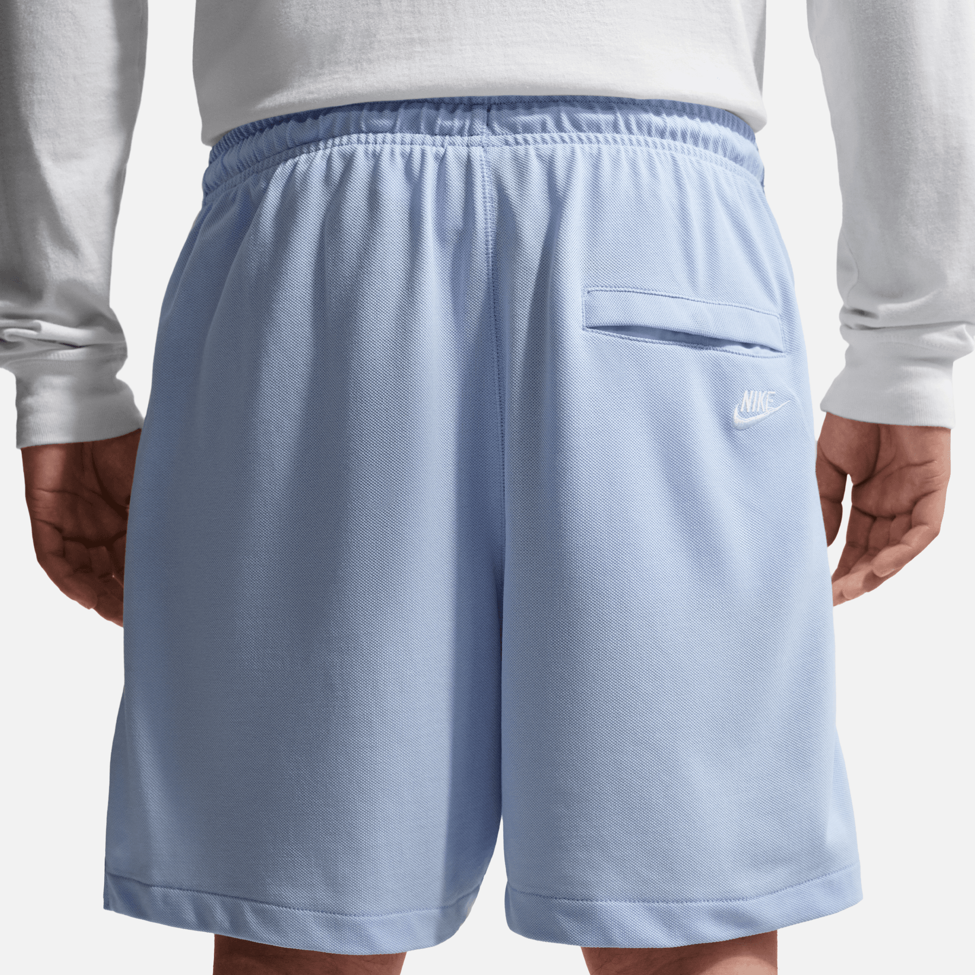Nike Sportswear Club Blue Knit Flow Shorts