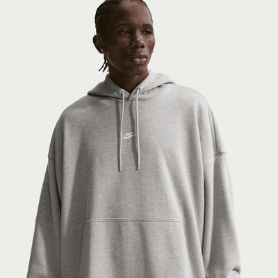 Nike Sportswear Club Dark Grey Heather Oversized French Hoodie