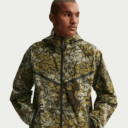 Nike Tech Olive Flak Woven Full-Zip Windrunner Jacket