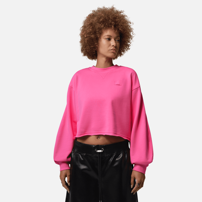 Air Jordan Women's Flight Fleece Pink Mod-Crop Sweatshirt