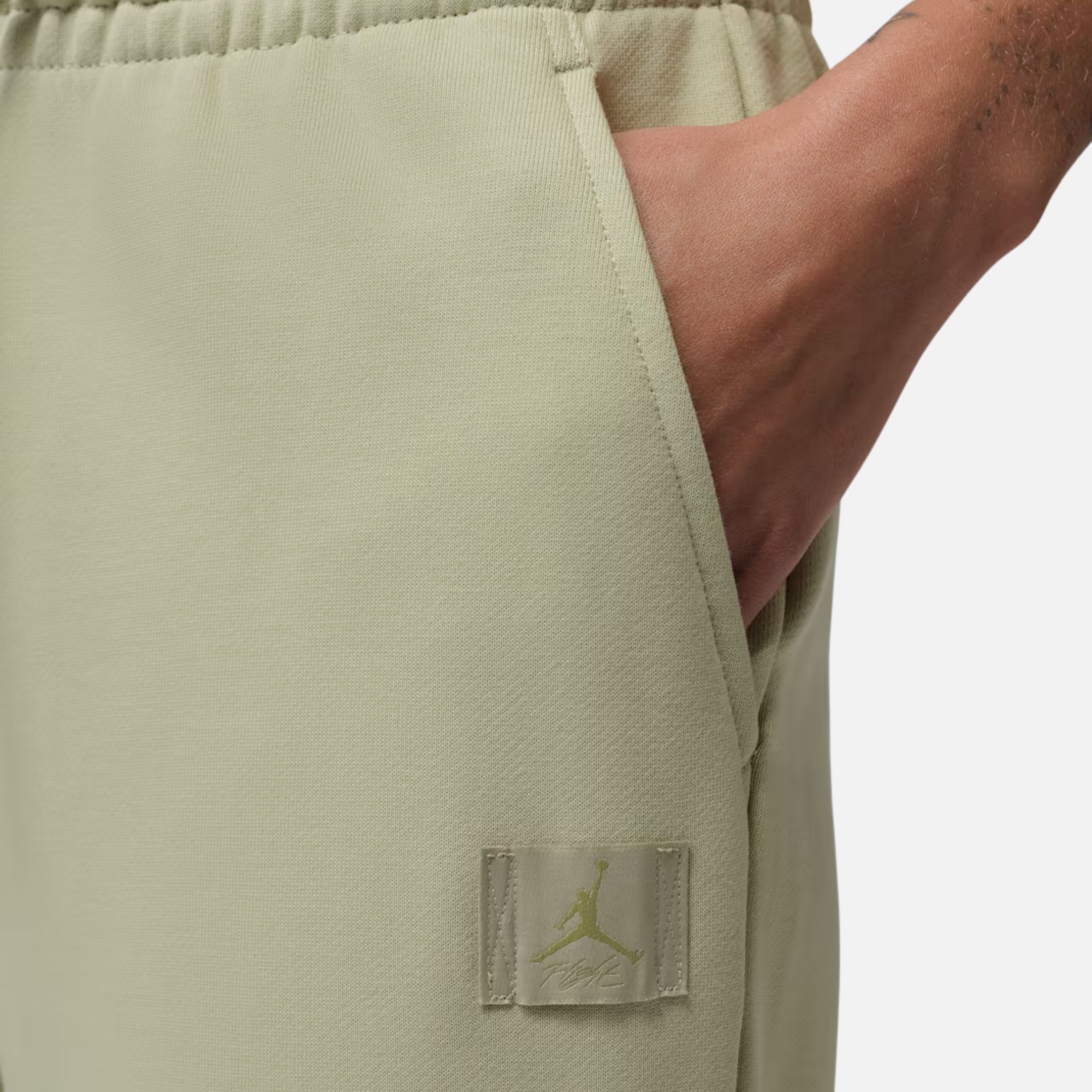 Air Jordan Women's Flight Fleece Olive Green Flared Pants