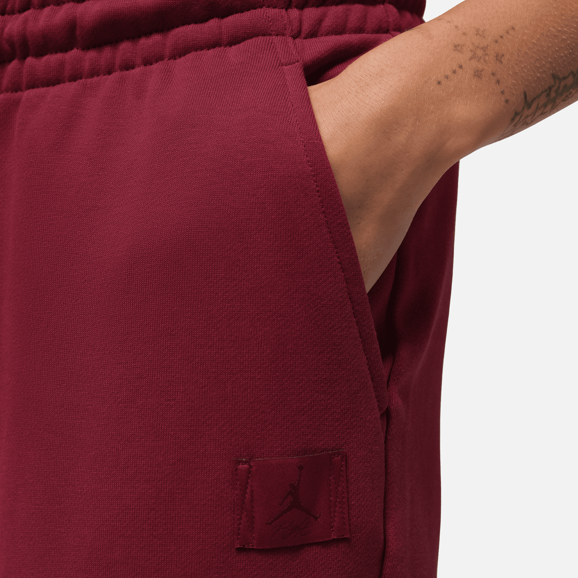 Air Jordan Women's Flight Fleece Dark Team Red Flared Pants