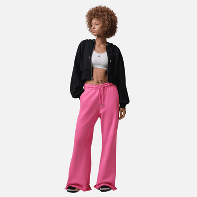 Air Jordan Women's Flight Fleece Pink Flared Pants