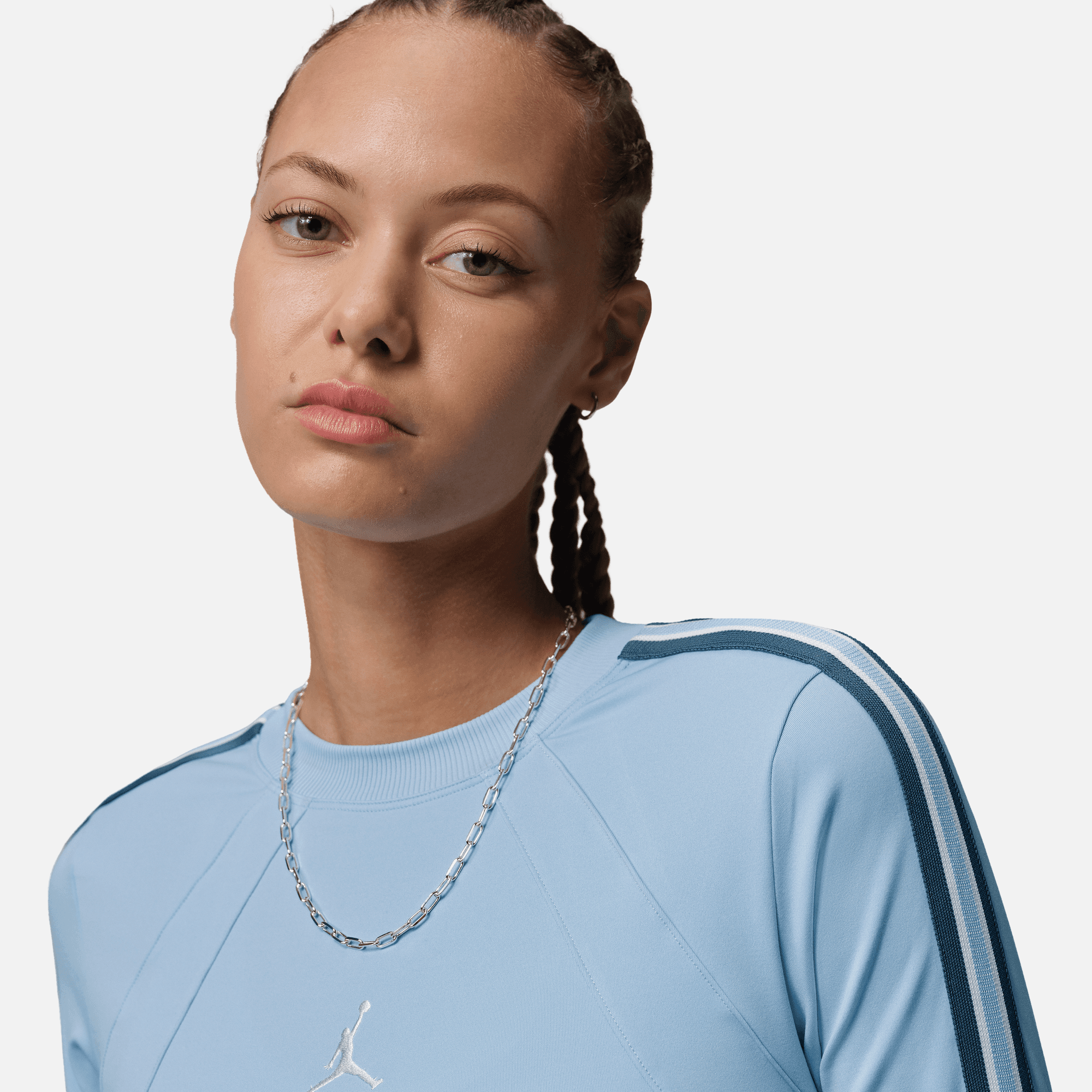 Air Jordan Brooklyn Psychic Blue Long-Sleeve Dress