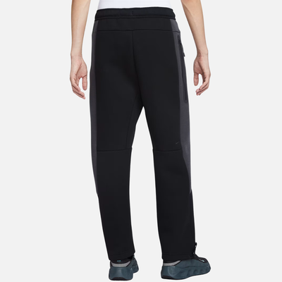 Nike Tech Color-Block Open Hem Black Fleece Pants