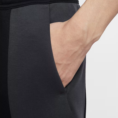 Nike Tech Color-Block Open Hem Black Fleece Pants