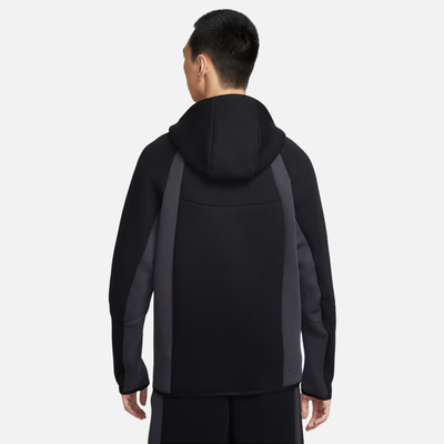 Nike Tech Color-Block Full-Zip Windrunner Black Jacket – Puffer Reds Nike Tech Color-Block Full-Zip Windrunner Black Jacket – Puffer Reds