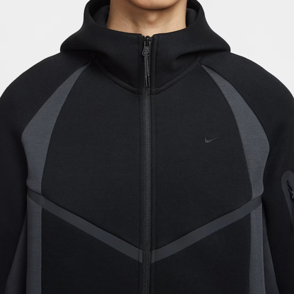 Nike Tech Color-Block Full-Zip Windrunner Black Jacket