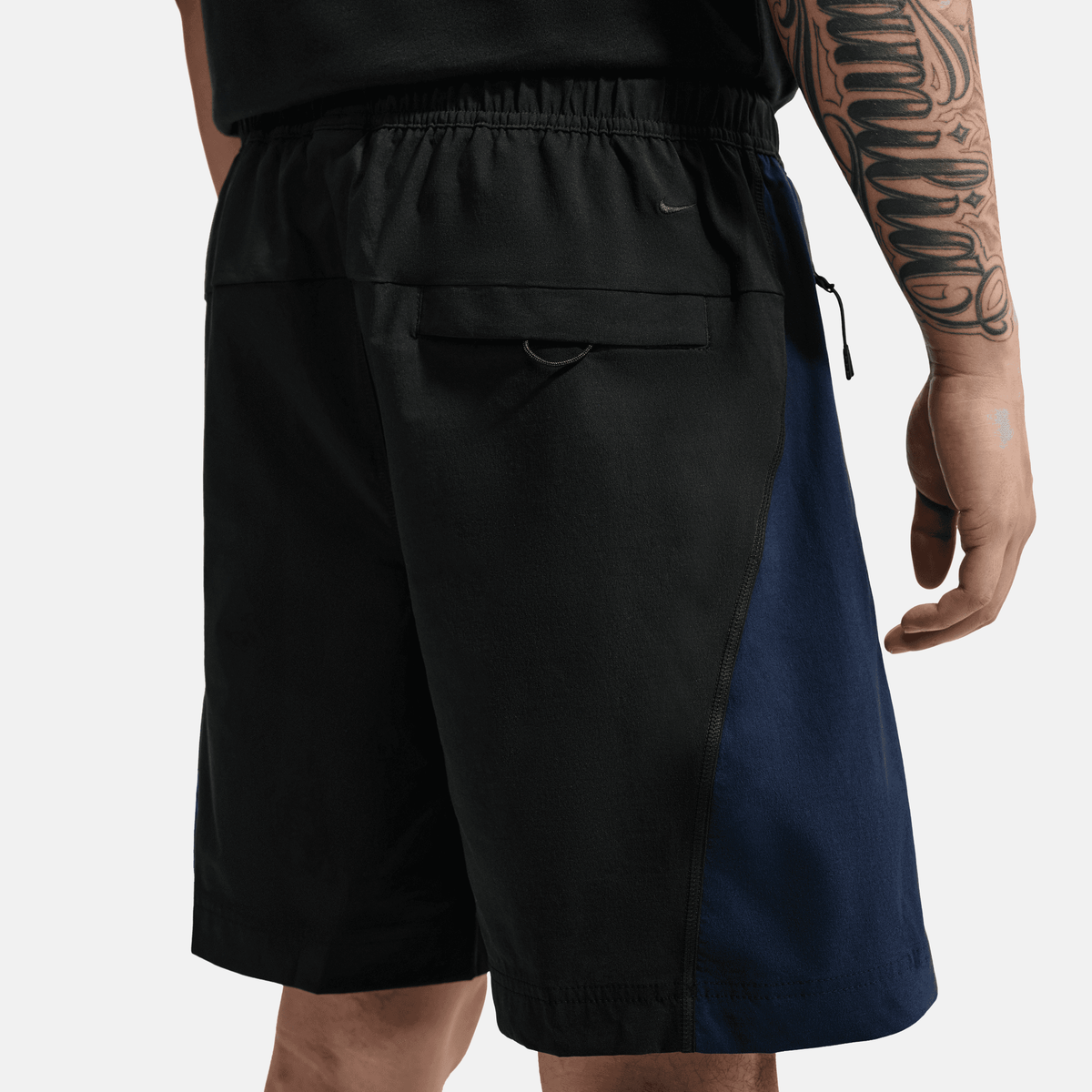 Nike Tech Woven Black Navy Color-Block Shorts