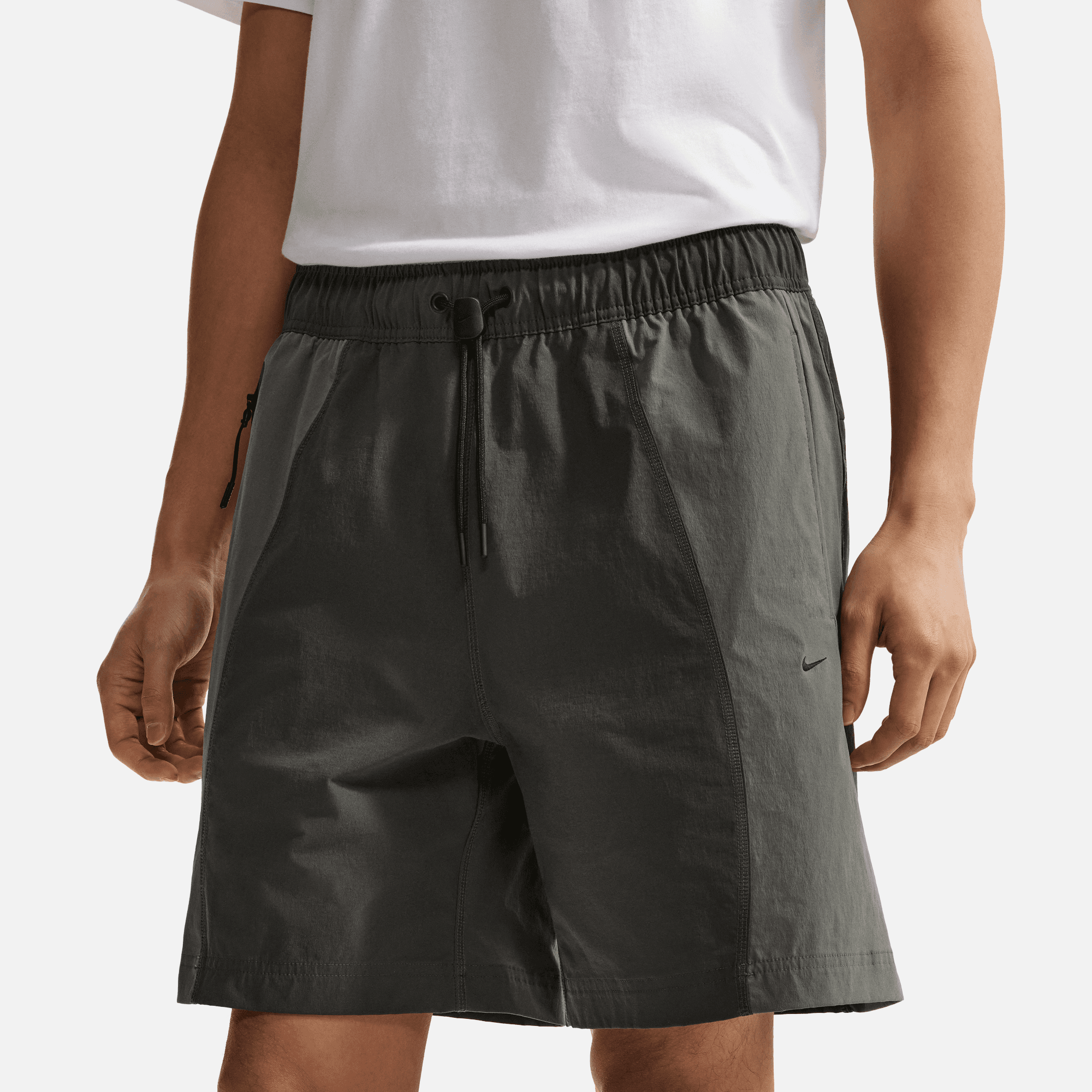 Nike Tech Anthracite Iron Grey Woven Color Block Shorts