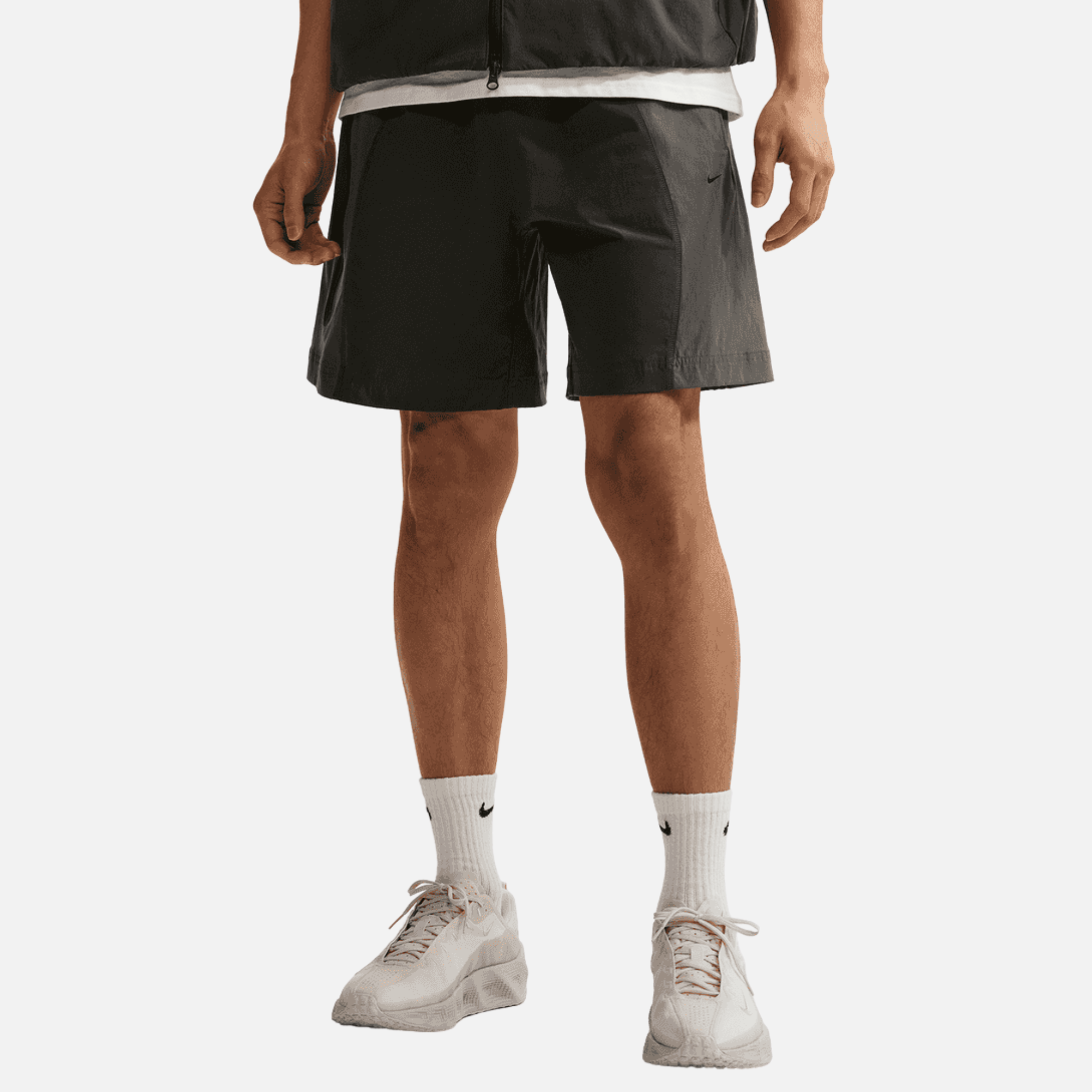 Nike Tech Anthracite Iron Grey Woven Color Block Shorts