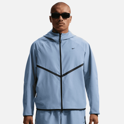 Nike Tech Shori Knit Full-Zip Blue Windrunner Jacket