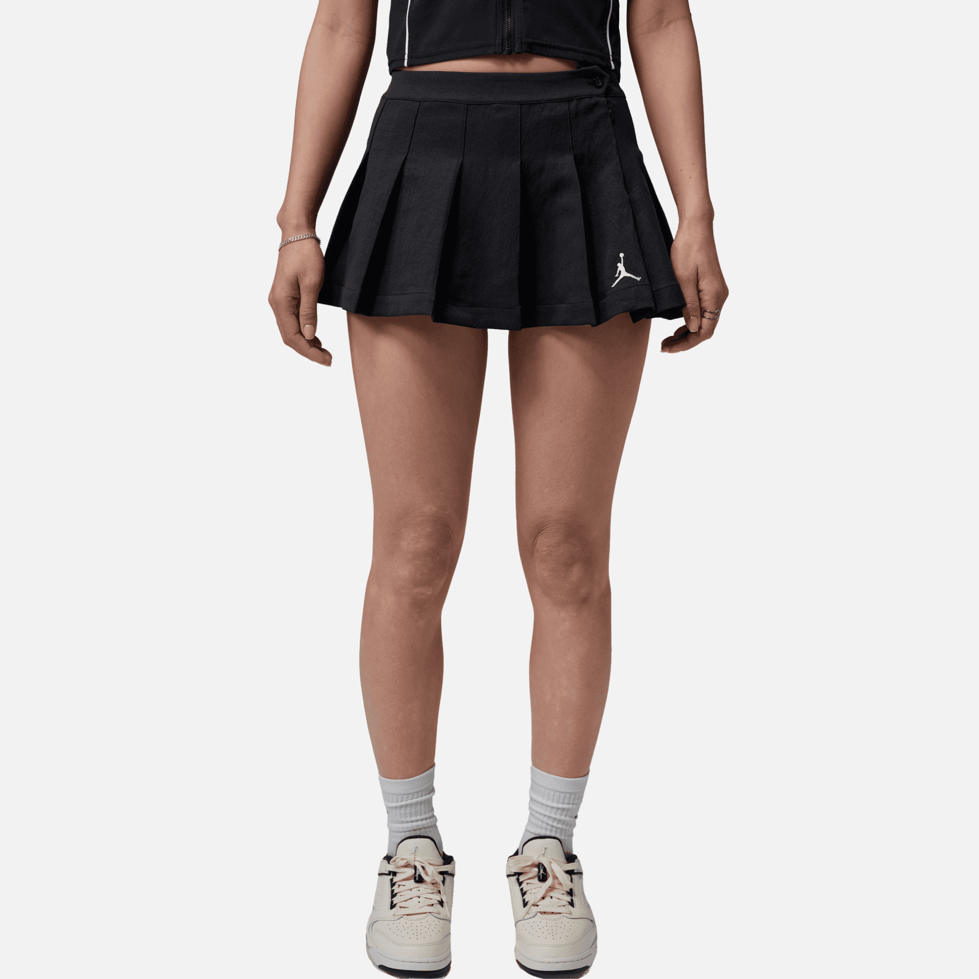 Air Jordan Women's Brooklyn Black Pleated Skirt