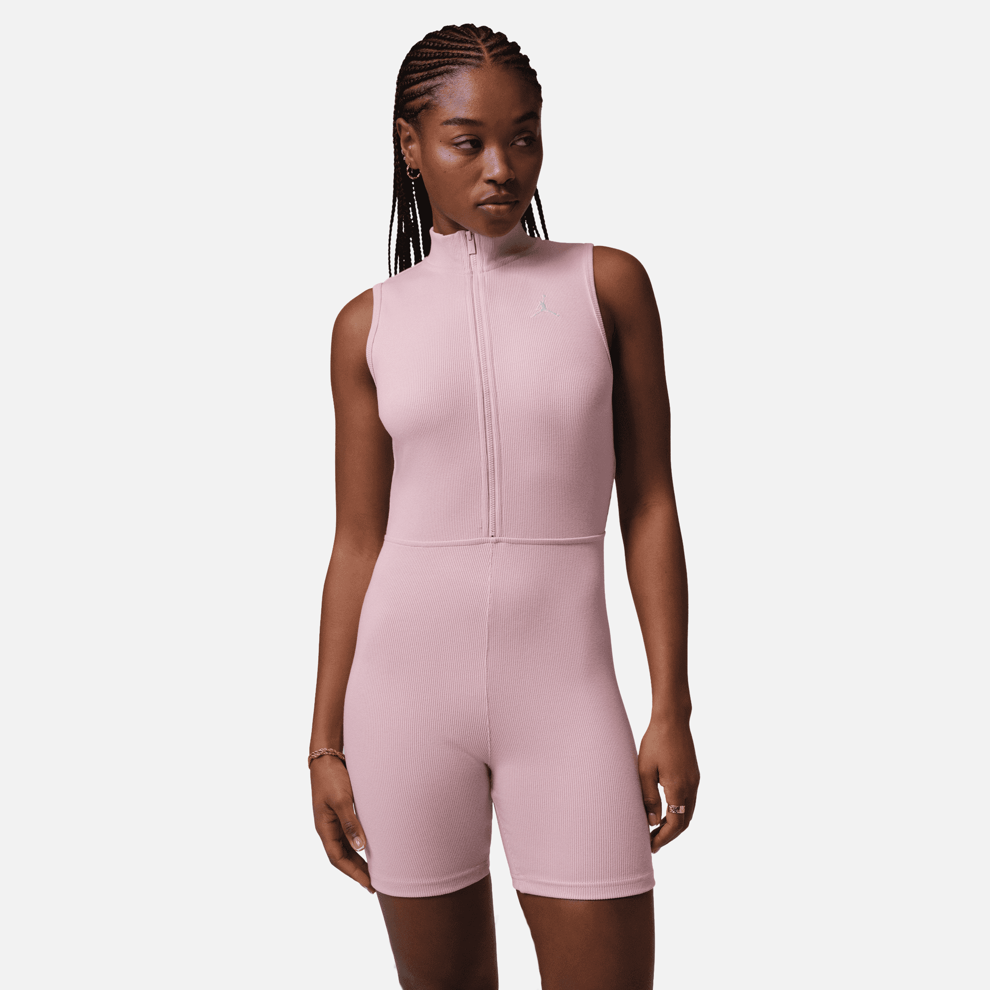 Air Jordan Women's Brooklyn Romper Pink Bodysuit