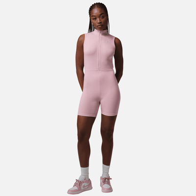 Air Jordan Women's Brooklyn Romper Pink Bodysuit