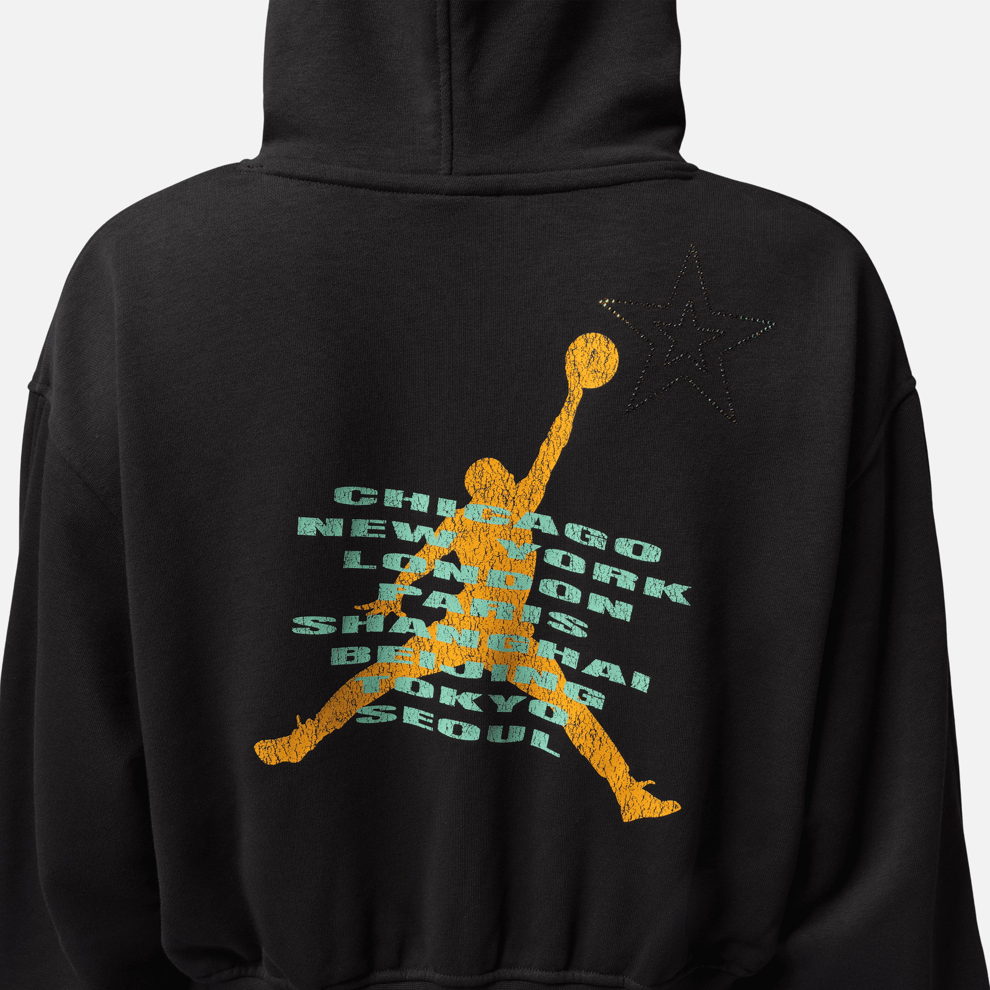 Air Jordan Women's Brooklyn World Tour Black Pullover Hoodie