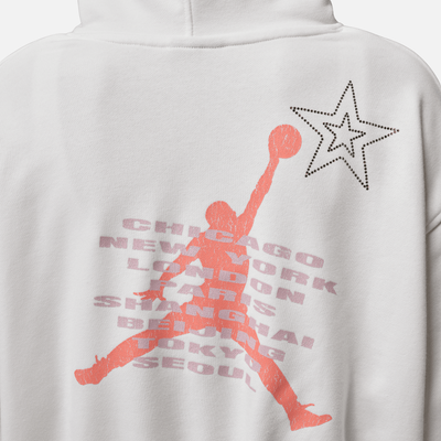 Air Jordan Women's Brooklyn World Tour White Pullover Hoodie