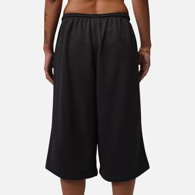 Air Jordan Women's Brooklyn Fleece French Terry Black Big Shorts