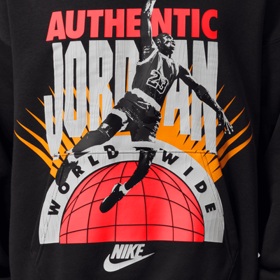 Air Jordan Brooklyn Fleece "Authentic Jordan" Black Pullover Hoodie