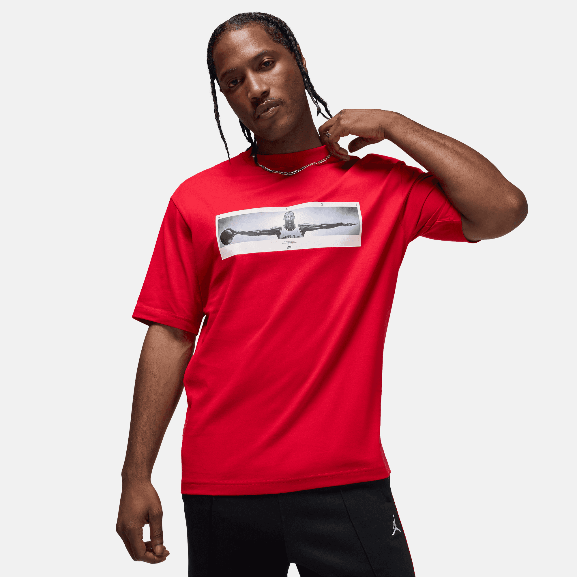 Air Jordan Red Wingspan Photo T-Shirt