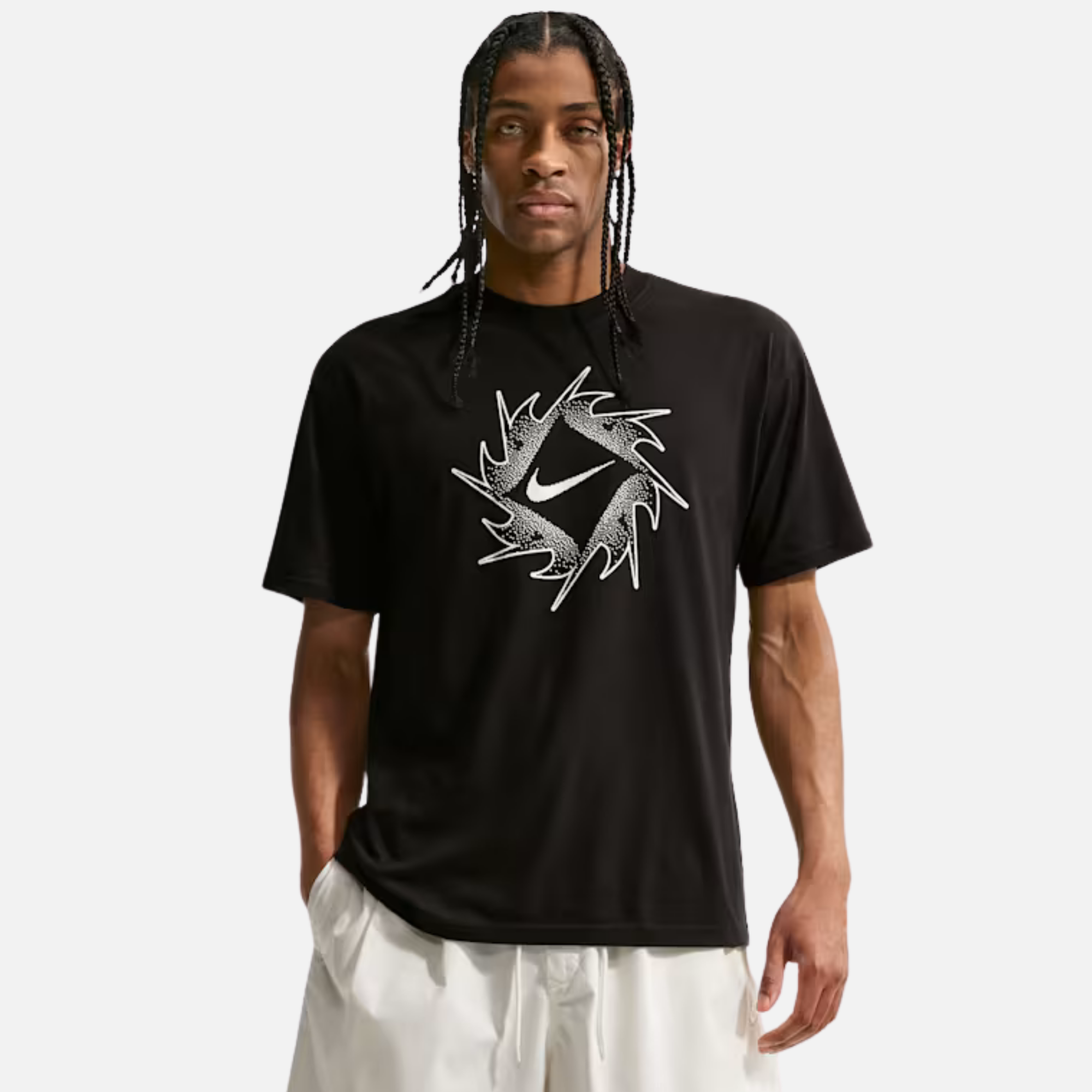 Nike Swoosh Graphic Black T-Shirt