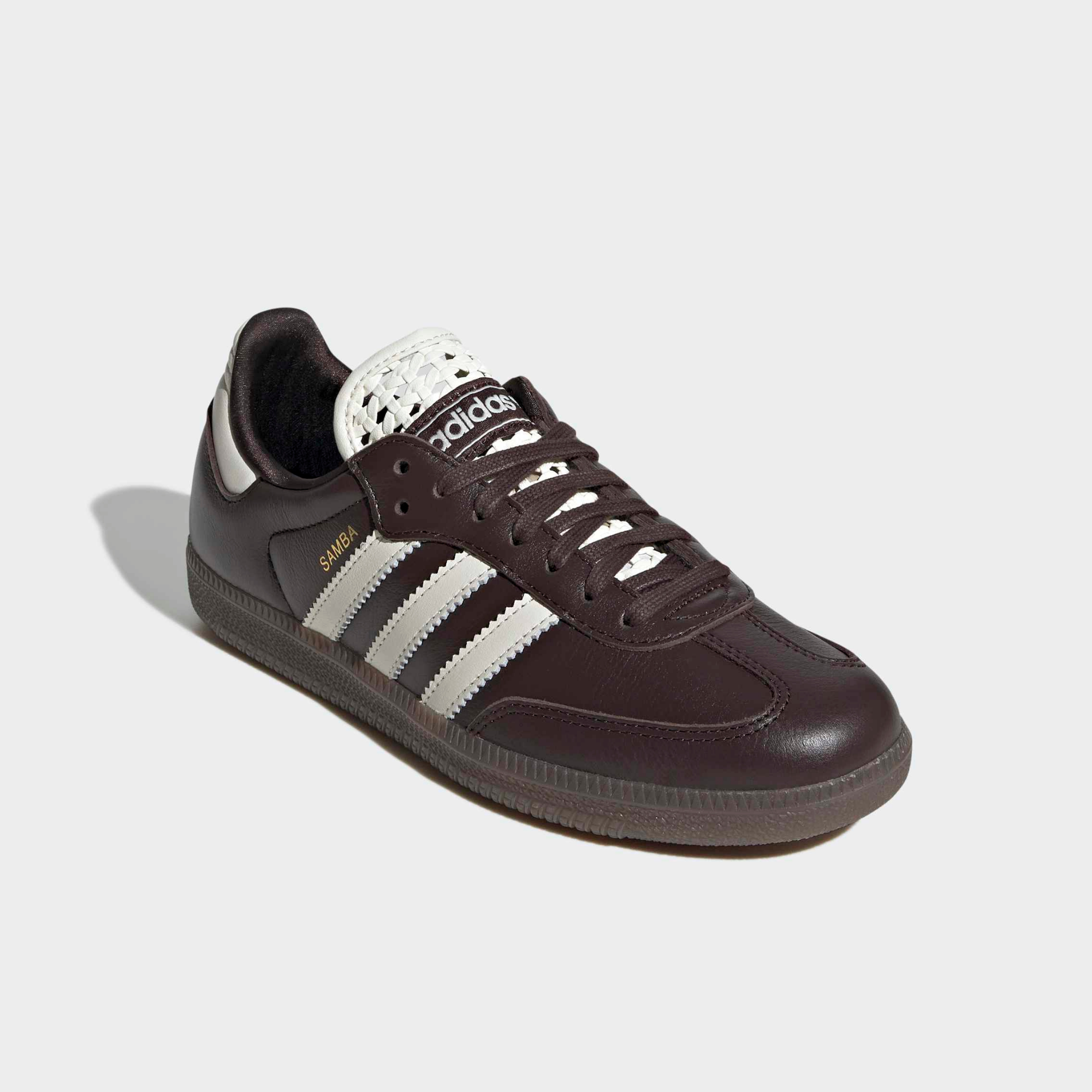 Adidas Women's Samba OG Basketweave Coffee Off White
