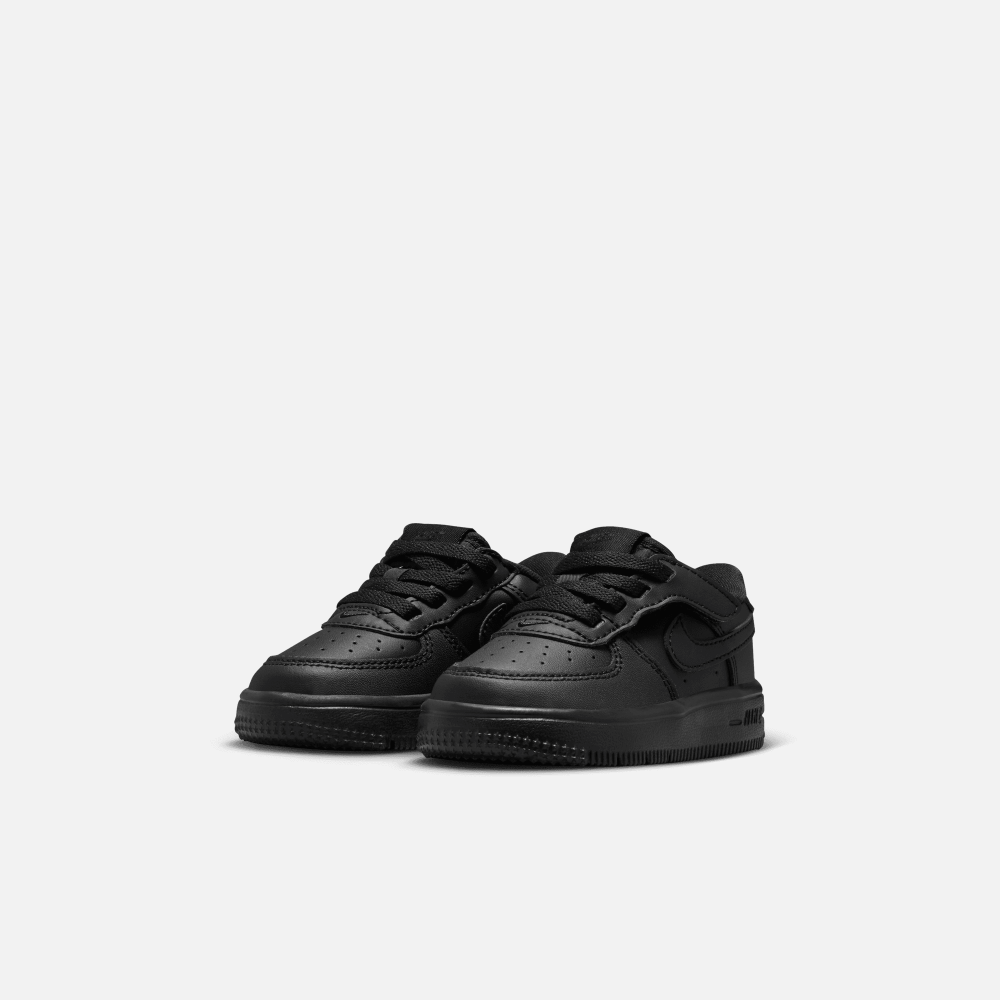 Nike Kids' Force 1 Low Easyon Triple Black (TD)