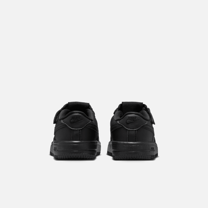 Nike Kids' Force 1 Low Easyon Triple Black (TD)