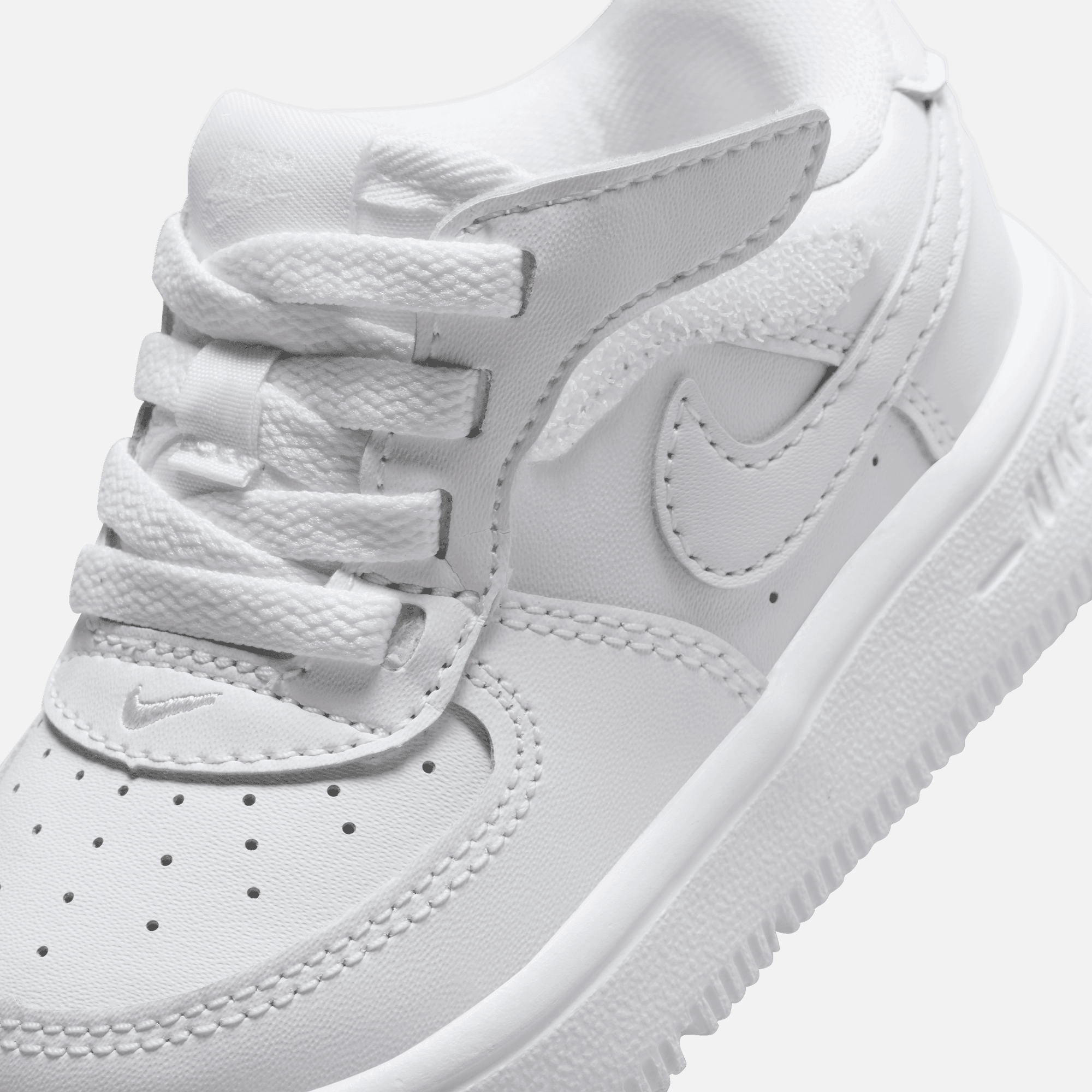 Nike Kids' Force 1 Low Easyon White (TD)