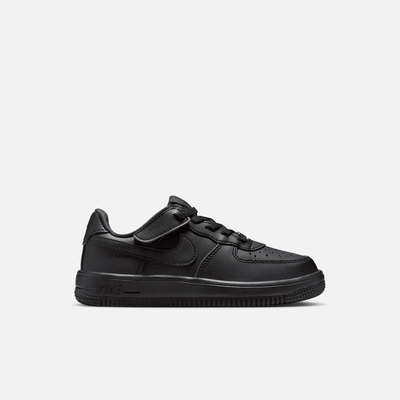 Nike Kids' Force 1 Low EasyOn Triple Black (PS)