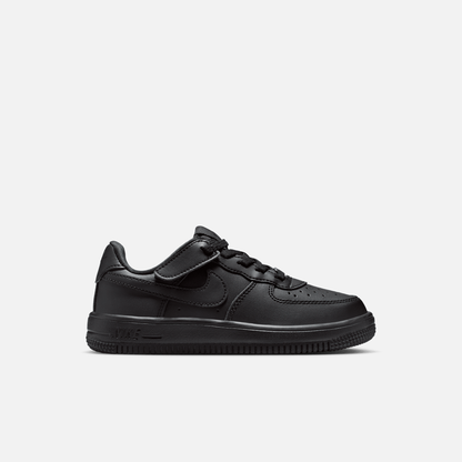 Nike Kids' Force 1 Low EasyOn Triple Black (PS)