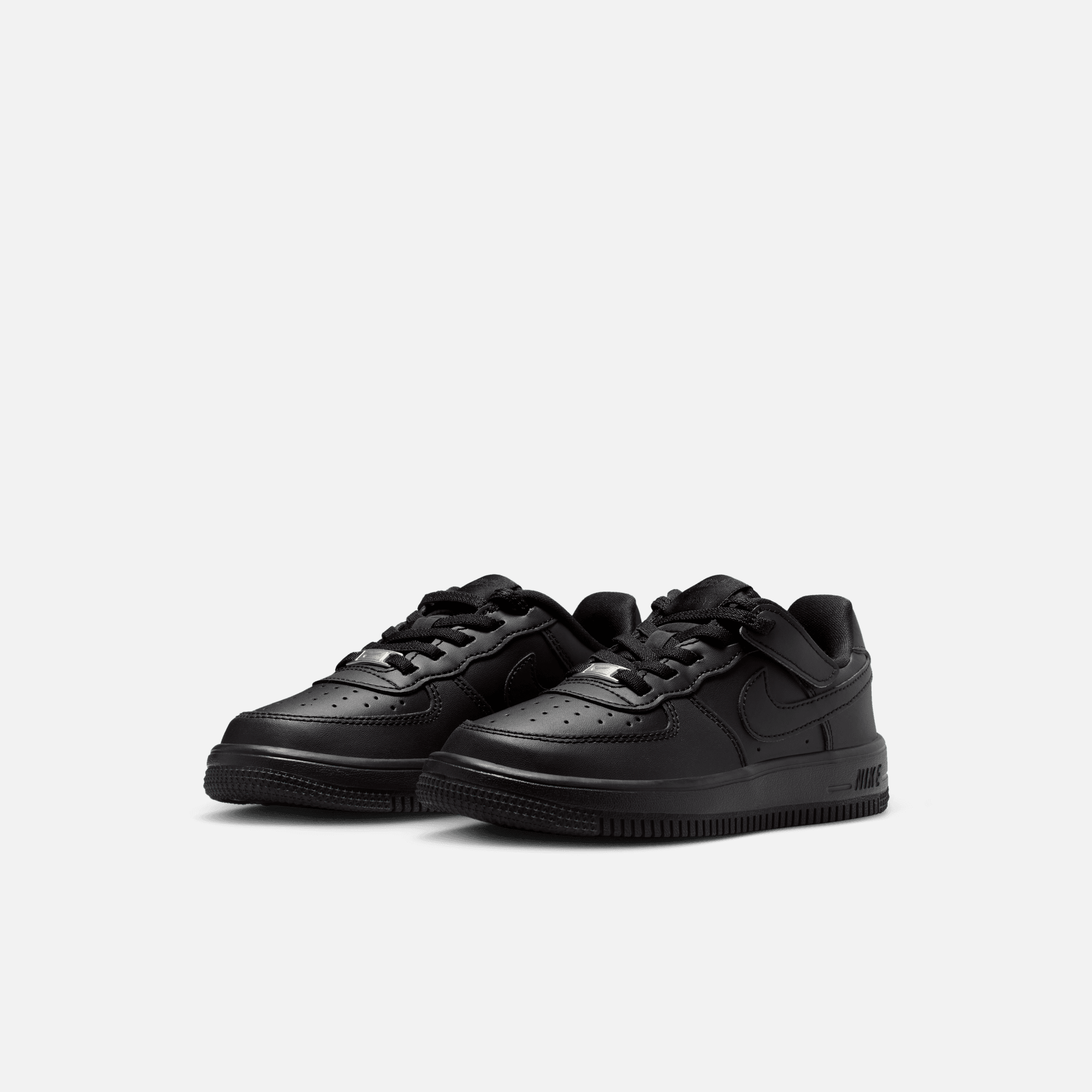 Nike Kids' Force 1 Low EasyOn Triple Black (PS)