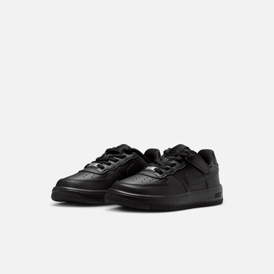Nike Kids' Force 1 Low EasyOn Triple Black (PS)