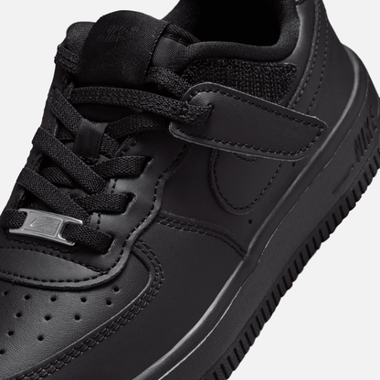 Nike Kids' Force 1 Low EasyOn Triple Black (PS)