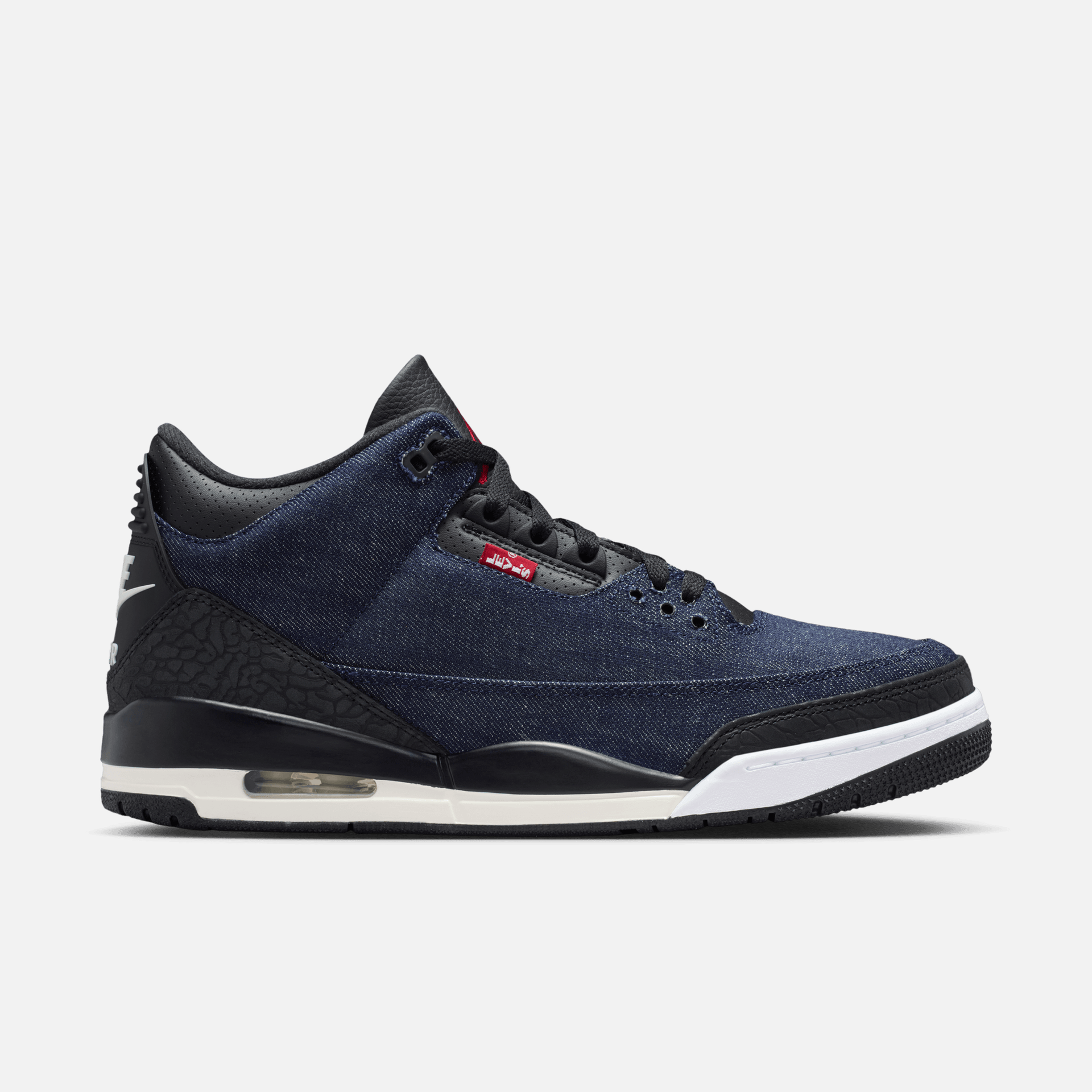 NIKE AJ3 Denimナイキ Air Jordan 3 Retro x Levi's Indigo Denim – Puffer Reds