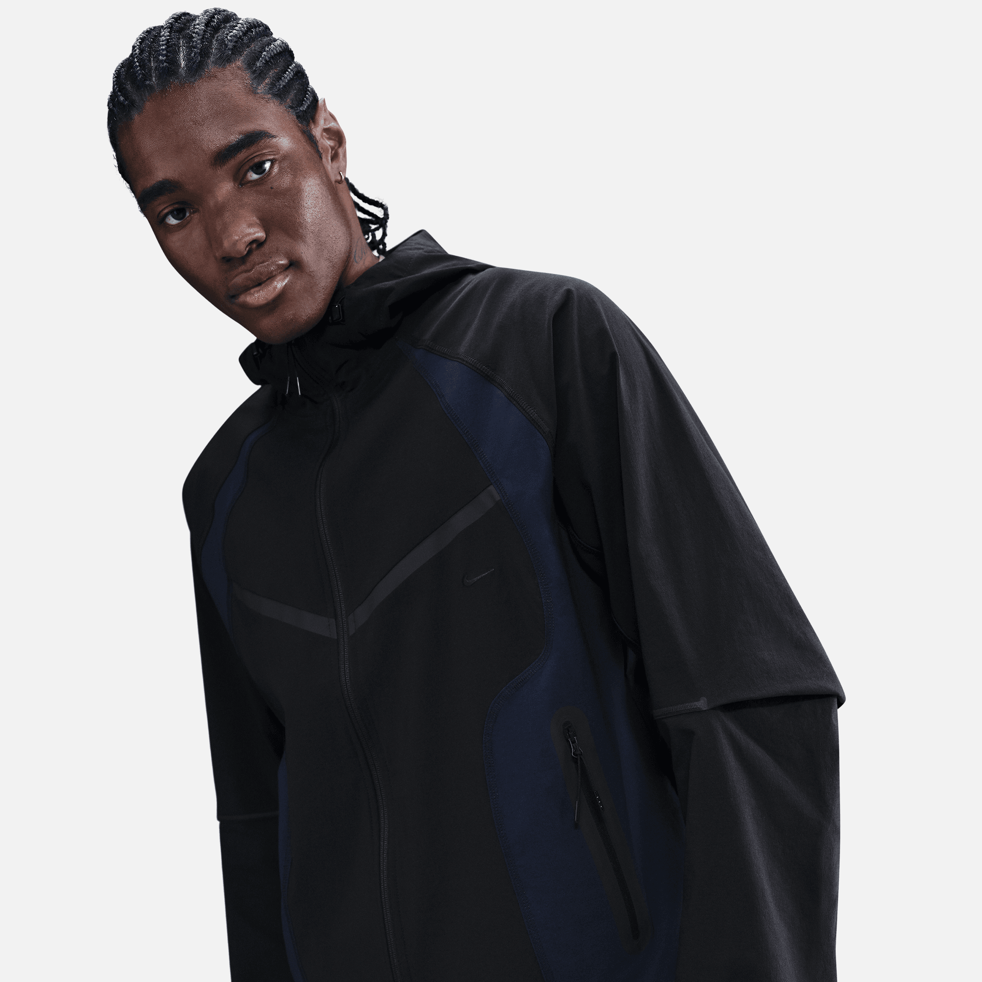 Nike Dri-Fit Windrunner Loose Color-Black Black Jacket