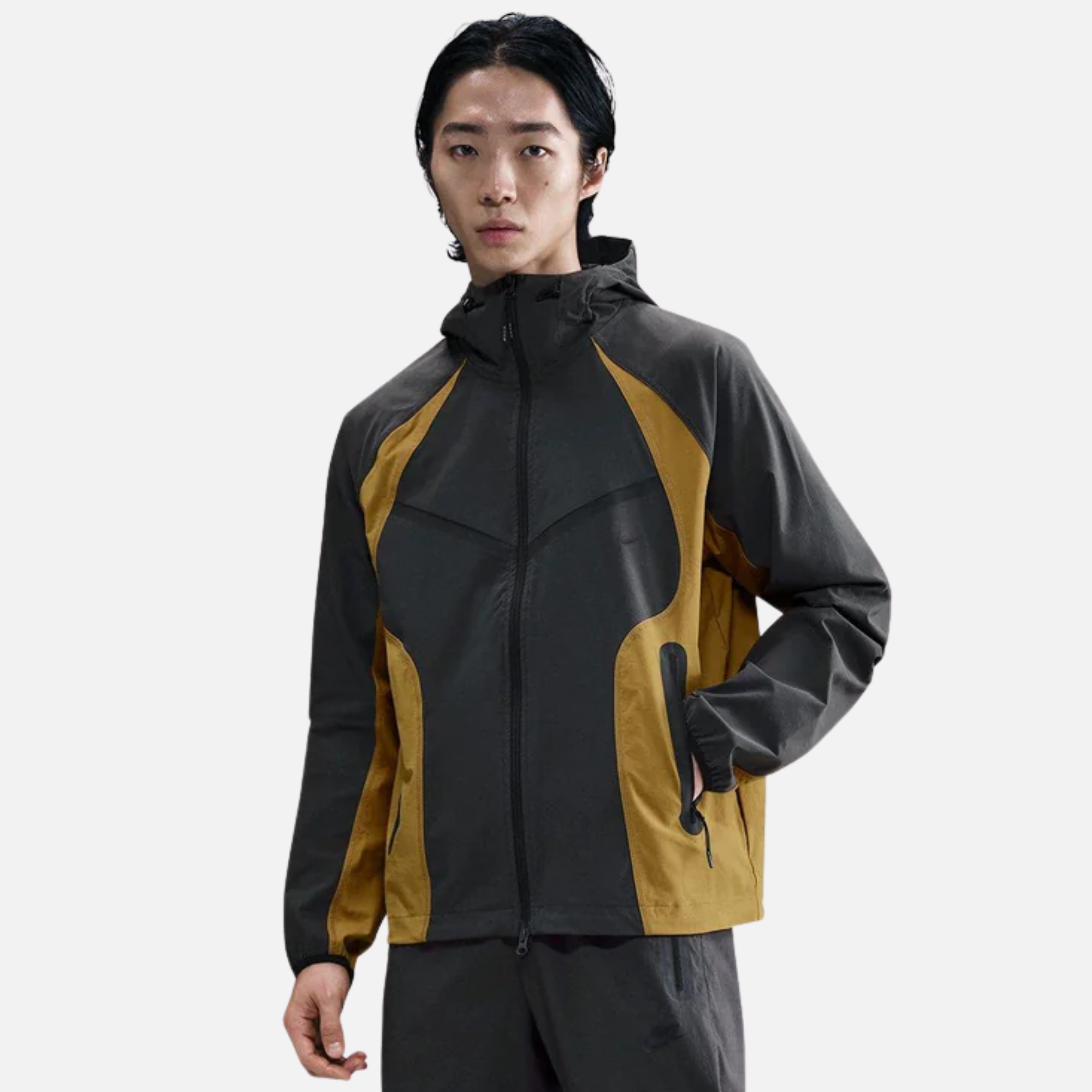 Nike Dri-Fit Windrunner Loose Color-Block Grey Jacket