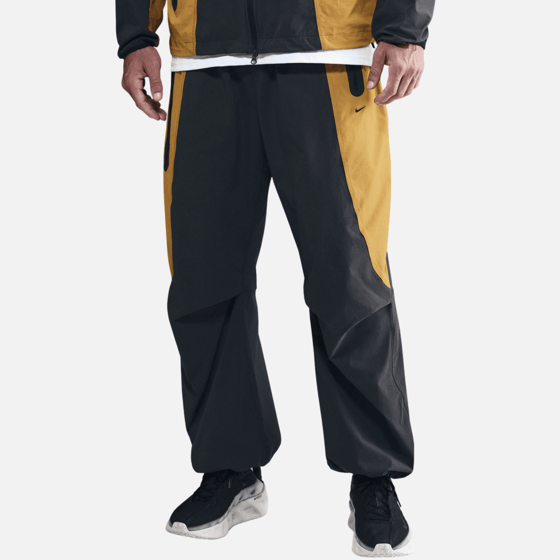 Nike Dri-Fit Color-Block Oversized Grey Pants – Puffer Reds