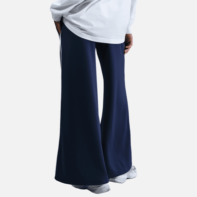 Nike Sportswear Women's Mid Rise Wide-Leg Navy Track Pants