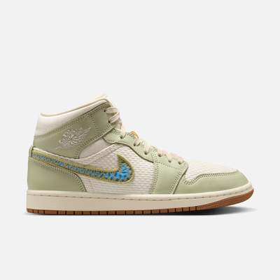 Air Jordan Women's 1 Mid SE Olive Aura