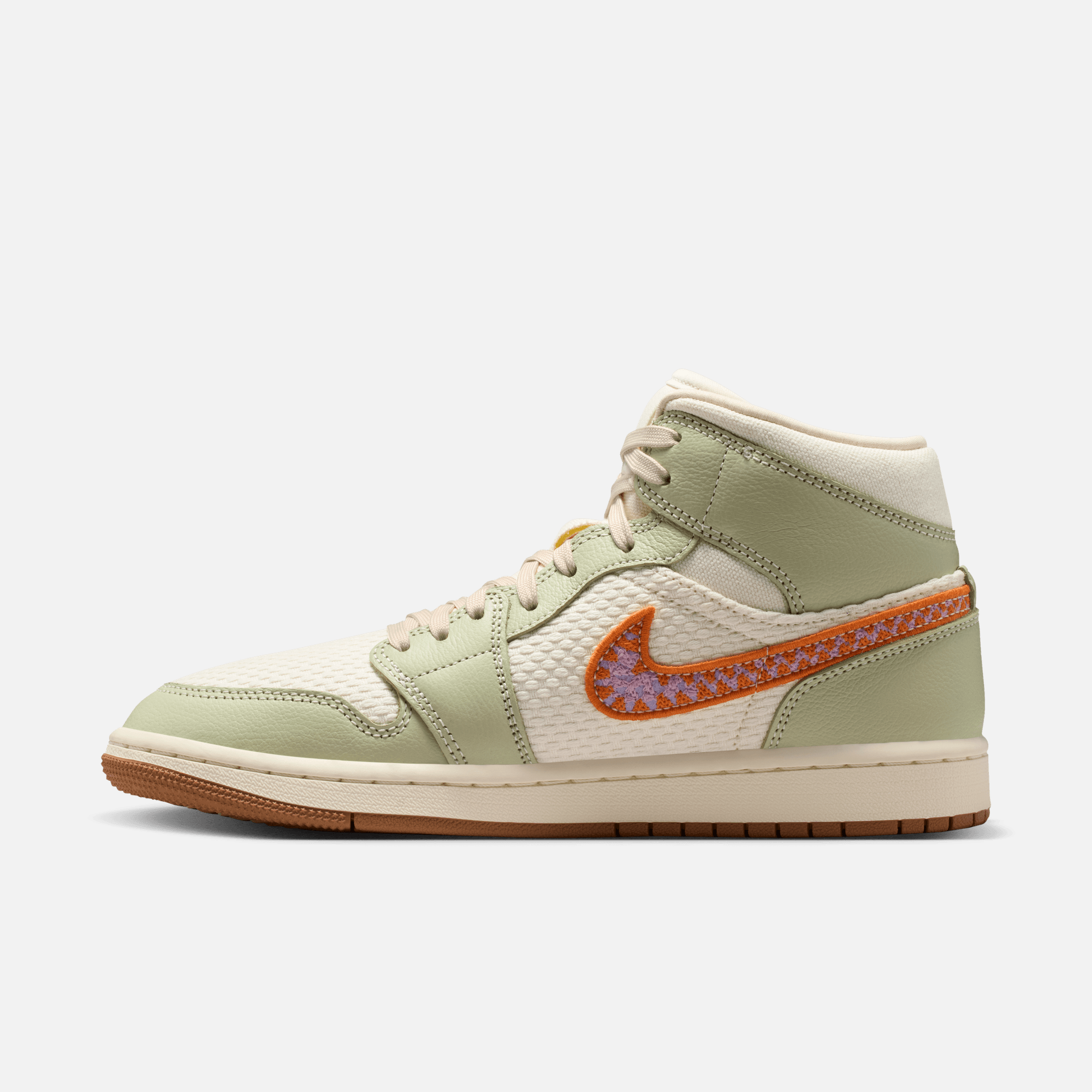 Air Jordan Women's 1 Mid SE Olive Aura