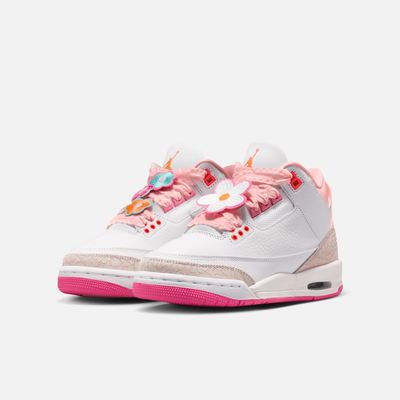 Air Jordan Big Kids' 3 Retro Spring Flowers (GS)