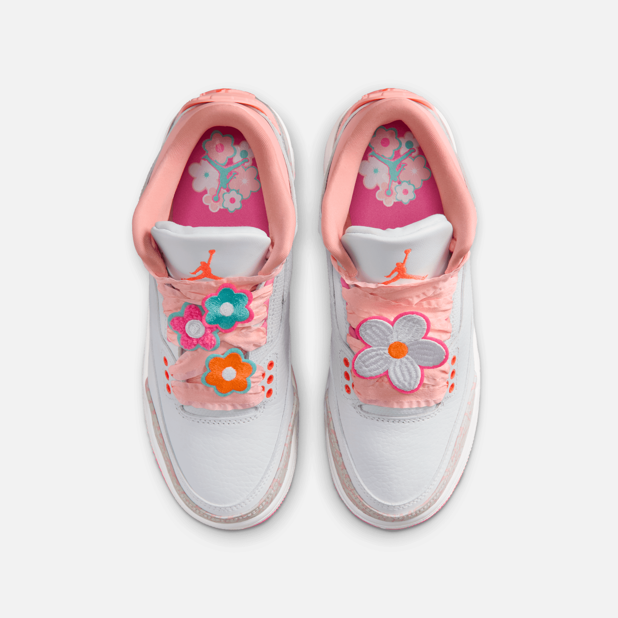 Air Jordan Big Kids' 3 Retro Spring Flowers (GS)