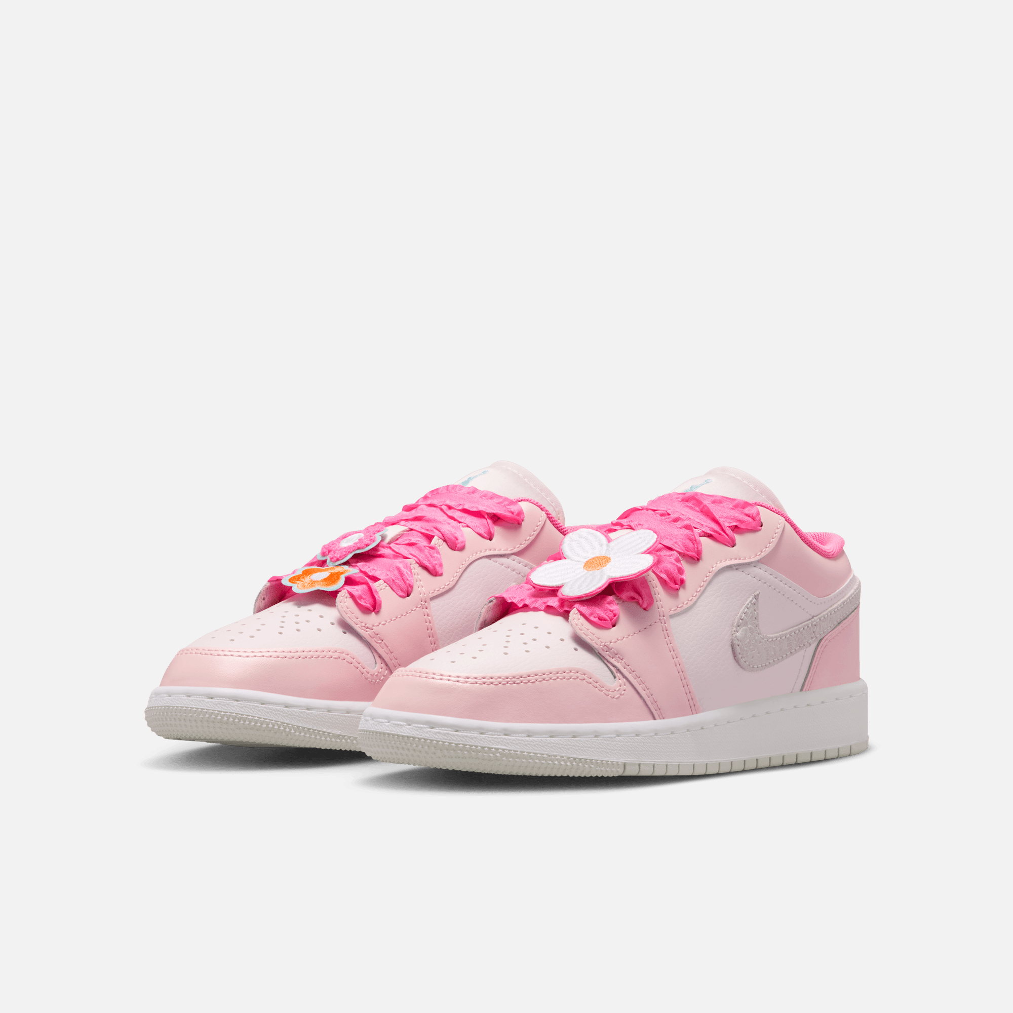 Air Jordan Big Kids' 1 Low Flower Bloom Pack (GS)