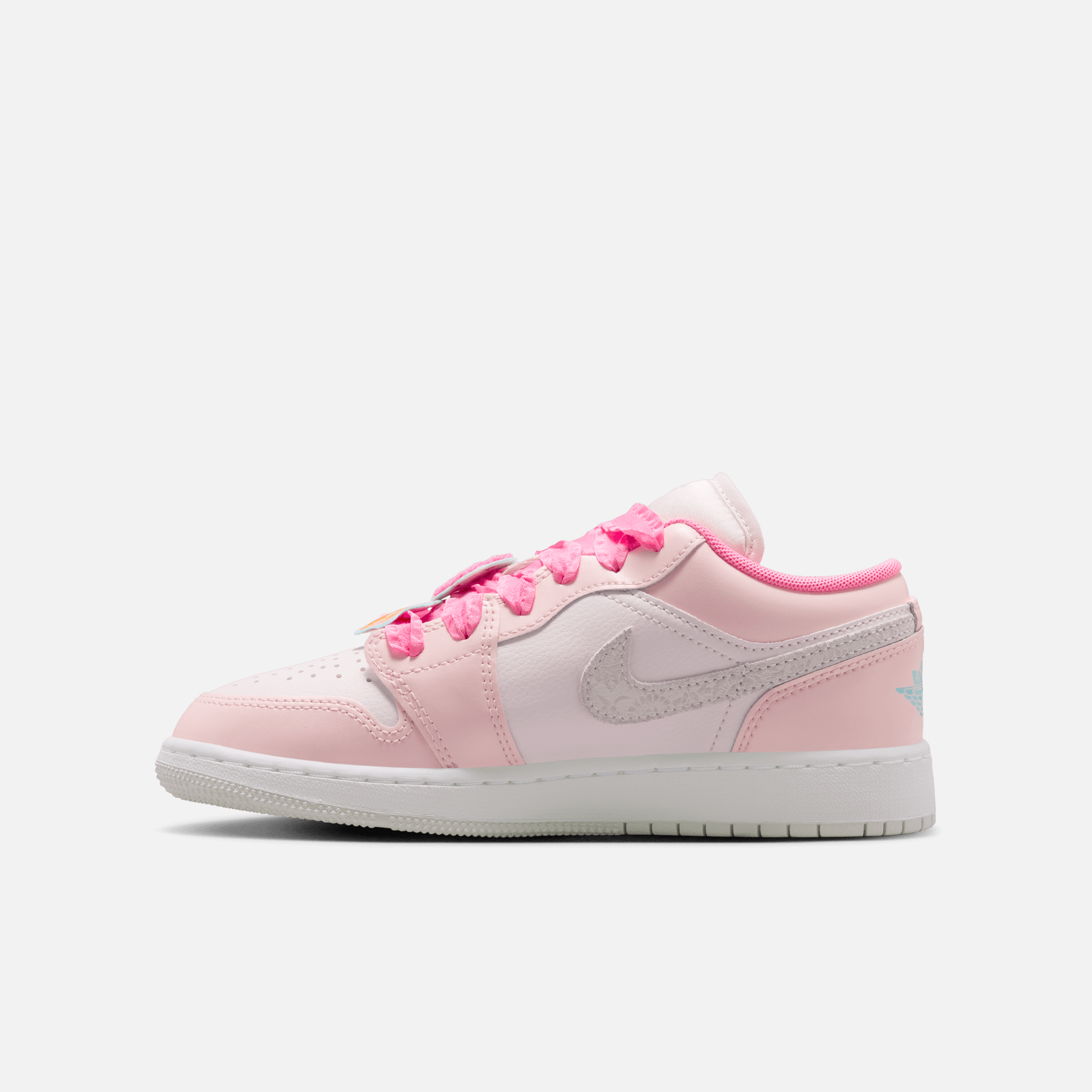 Air Jordan Big Kids' 1 Low Flower Bloom Pack (GS)