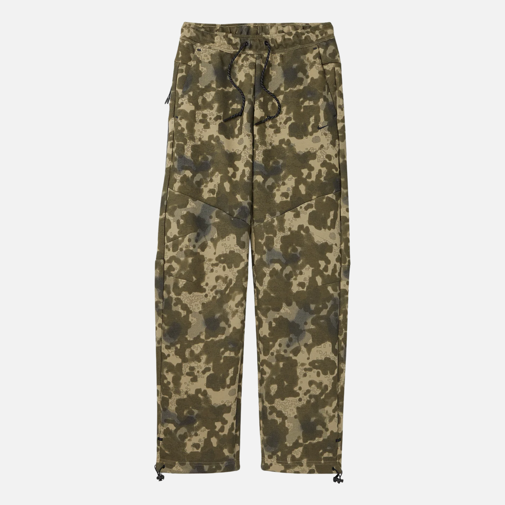 Nike Tech Open-Hem Fleece Green Camo Pants