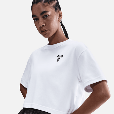 Nike Women's Kobe Dri-Fit Cropped White T-Shirt