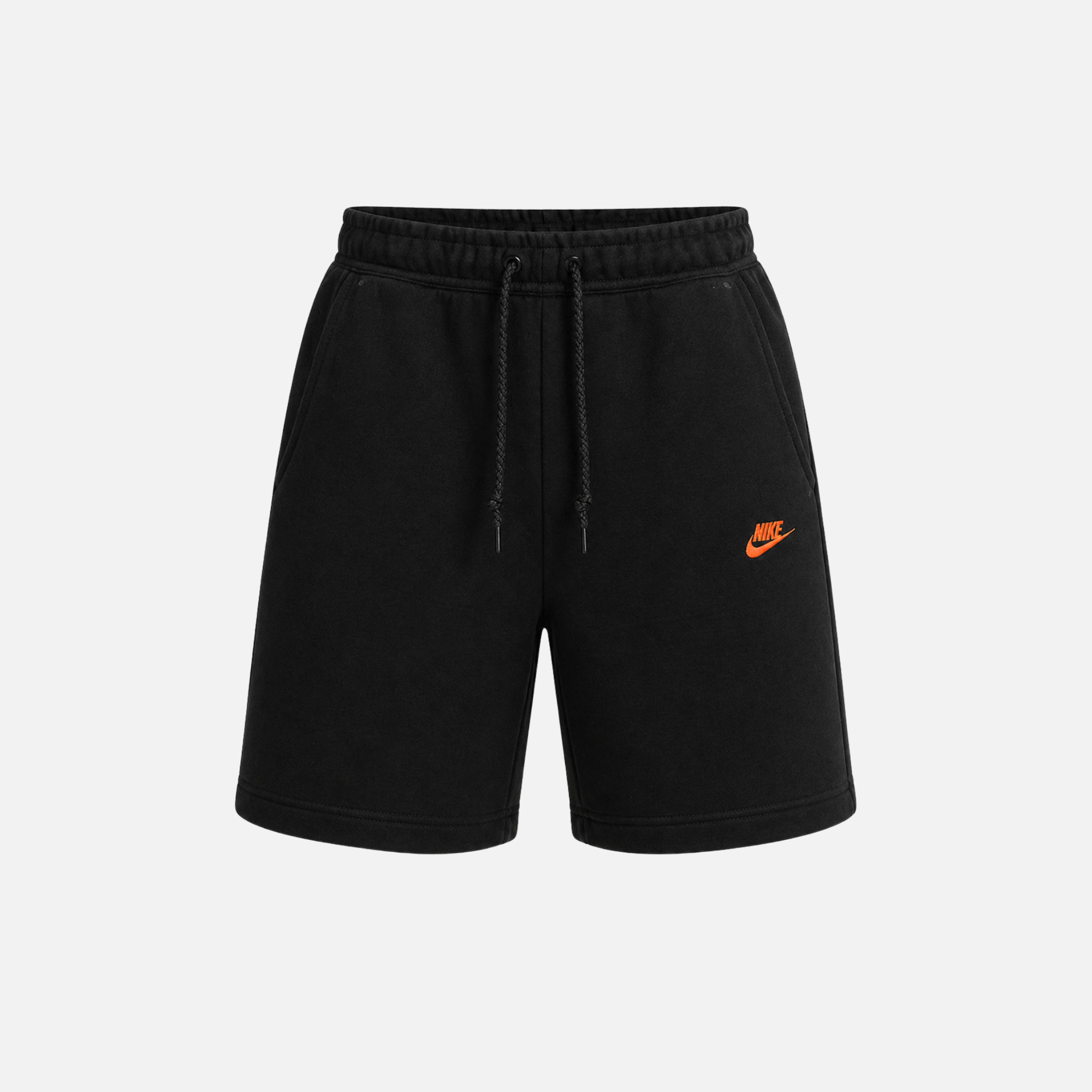 Nike Tech Black Hyper Crimson Fleece Shorts