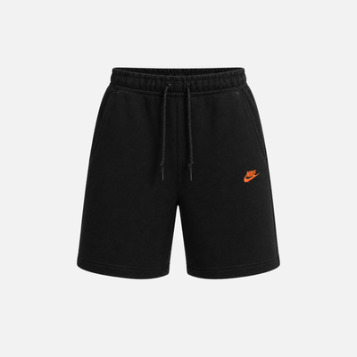 Nike Tech Black Hyper Crimson Fleece Shorts