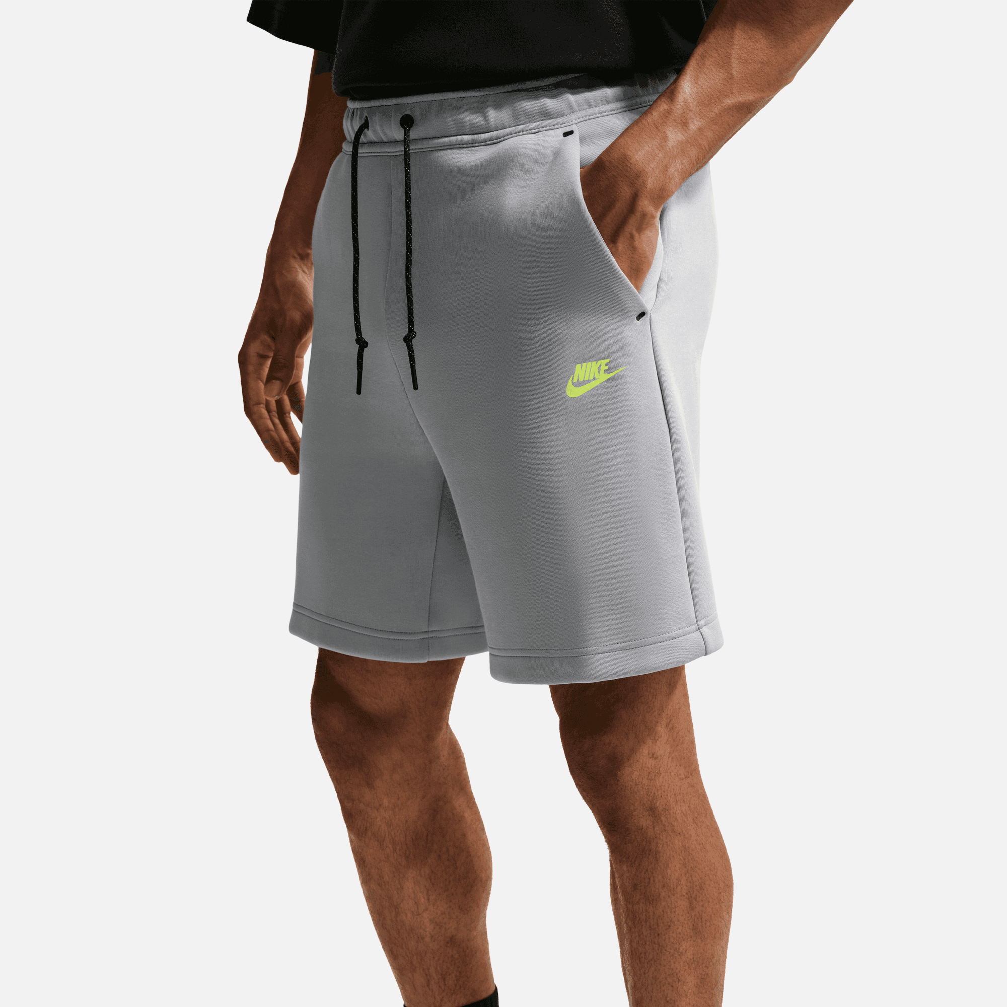 Nike Tech Light Smoke Grey Volt Fleece Shorts